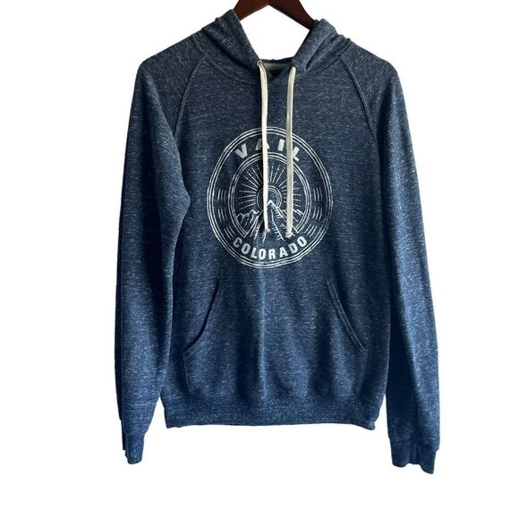 Jerzeez Vail Colorado Blue Hoodie Sweatshirt - Picture 1 of 7